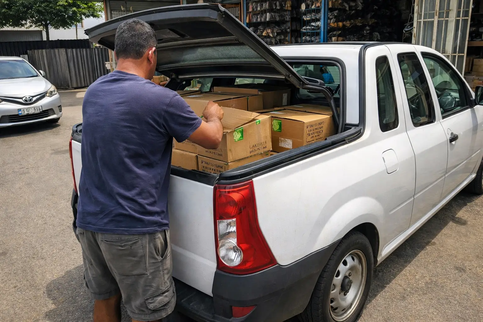 Renault Spares SA delivery van for nationwide parts delivery